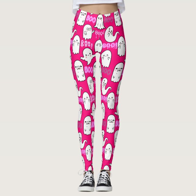 Leggings Boo, sensación fantasmal.b B BG rosa (Anverso)