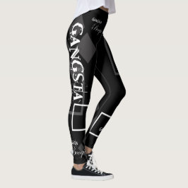 LEGGINGS "BOOGIE DE GANGSTA" (NEGRO SOLAMENTE)
