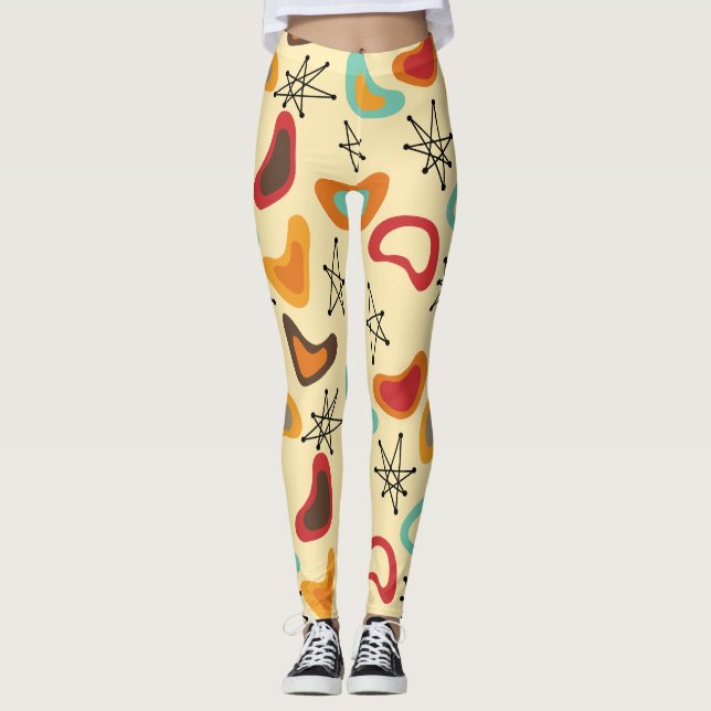 Leggings Boomerangs y estrellas (Anverso)