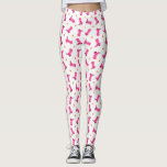 Leggings Boots de Cowboy Rosados, Cowgirl divertida<br><div class="desc">Las leggings perfectas para la vaquera en tu vida. El diseño presenta botas de vaquero rosadas y estrellas fijadas sobre un fondo blanco.  Perfecto para un rodeo,  un evento de caballos,  hacer ejercicio o el desgaste diario.</div>