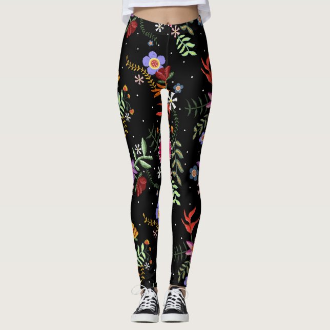 Leggings Bordado Folk (Anverso)
