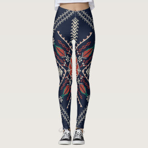 Leggings Bordado palestino: Diseño de patrones tradicionale