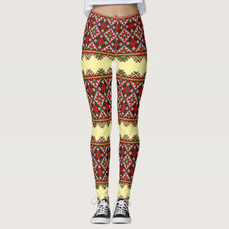 Leggings Bordado ucraniano intrépido Vyshyvanka