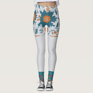 Leggings Borde Floral