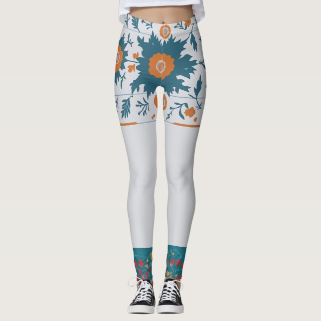 Leggings Borde Floral  (Anverso)