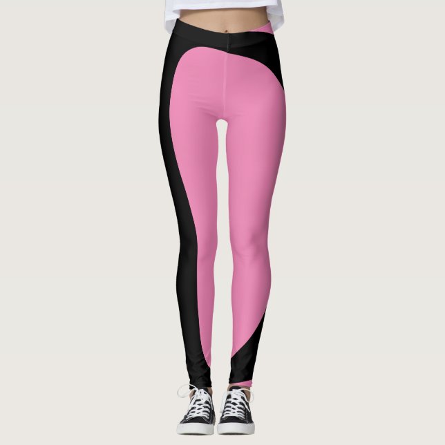 Leggings borde rosa y negro (Anverso)