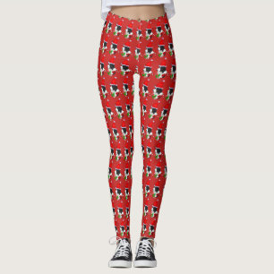 Leggings Border Collie de Navidad