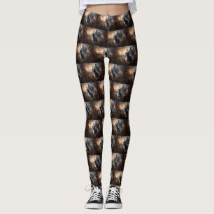 Leggings Border Collie Halloween Aterrador