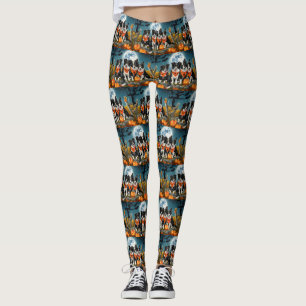 Leggings Border Collie Halloween Espeluznante