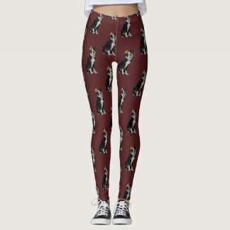LEGGINGS BORDER COLLIE Y PÁJARO DE ORO