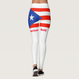 Leggings ¡Boricua Butt! Bandera de Puerto Rico 4Julia