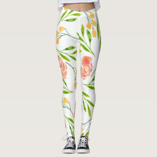 Leggings Borradores de flores