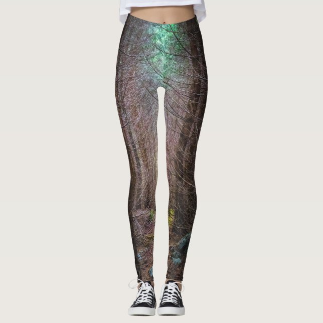 Leggings Bosque de abetos misteriosos (Anverso)