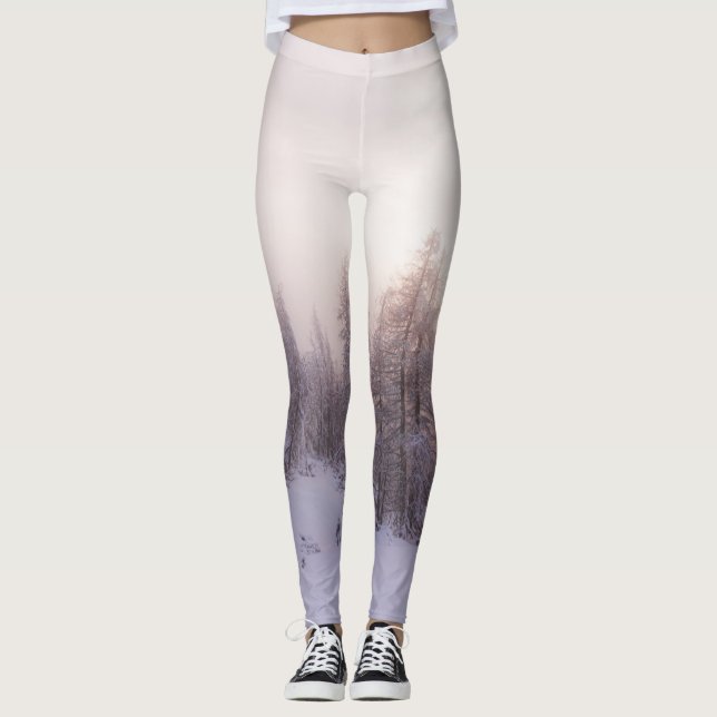 Leggings Bosque de abetos y luz solar (Anverso)
