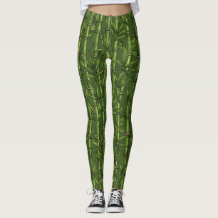 Leggings Bosque de bambú en verde