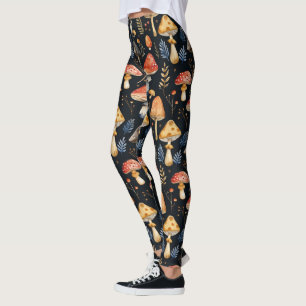 Leggings Bosque de champiñones y Fern