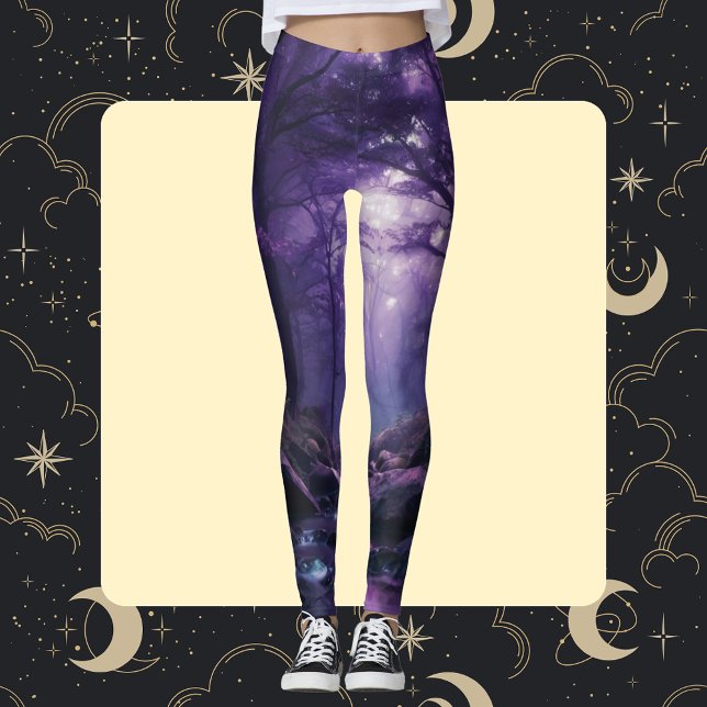 Leggings Bosque de Crepúsculo Encantado: Un viaje místico (Subido por el creador)