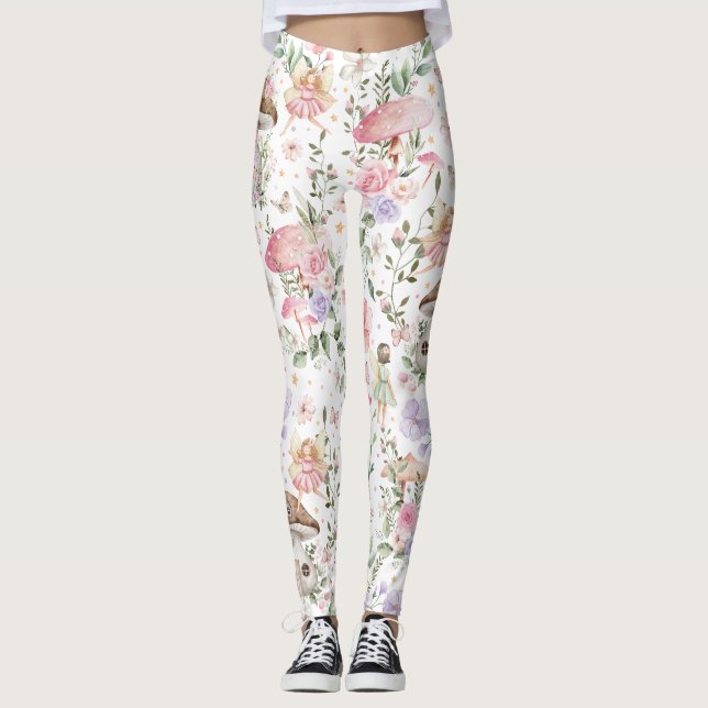 Leggings Bosque de hadas floridas de Girly (Anverso)