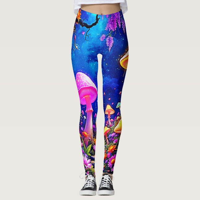 Leggings Bosque de hongos encantados (Anverso)