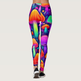 Leggings Bosque de hongos Neon Glow