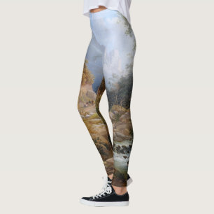 Leggings Bosque de la corriente del desierto por todo las