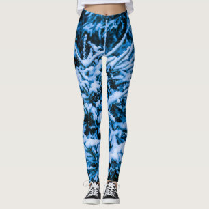 Leggings Bosque de Navidades blancos