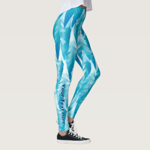 Leggings Bosque fractal azul