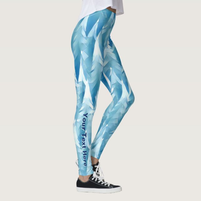 Leggings Bosque fractal azul (Derecha)