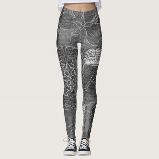 Leggings Bosque gris del remiendo