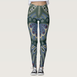 Leggings Bosque Invernal - Paisley Emplumado