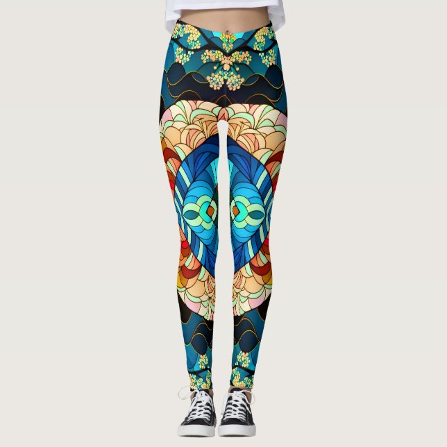 LEGGINGS BOSQUE SIMÉTRICO ESTILO ARTÍCULO JAPONÉS (Anverso)