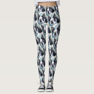 LEGGINGS BOSTON BLANCO Y NEGRO TERRIER