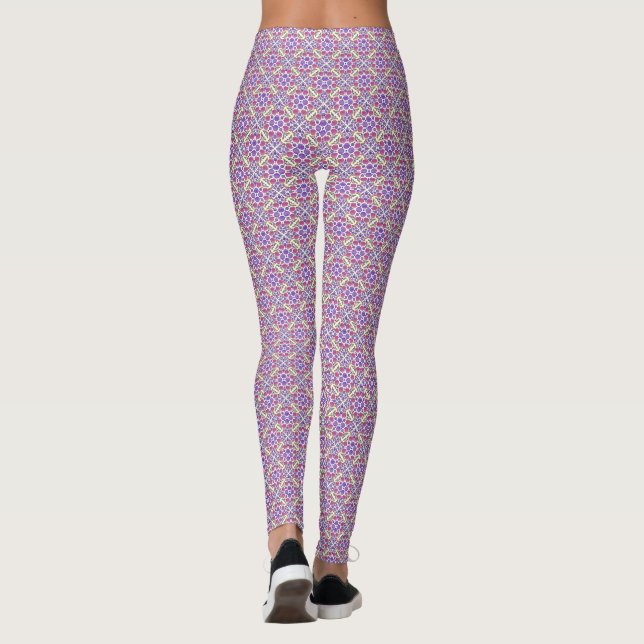 Leggings Botanical Pop - Berry (Reverso)