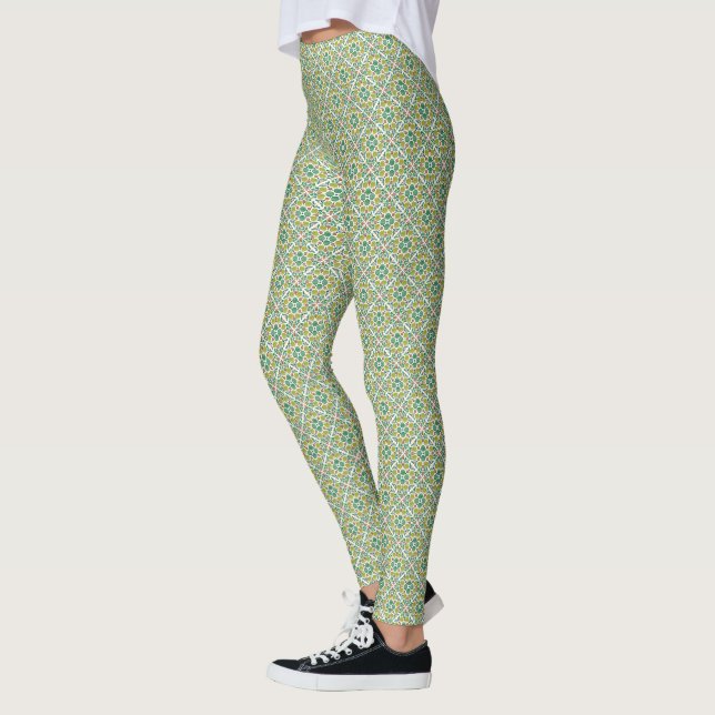 Leggings Botanical Pop - Olive (Izquierda)