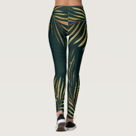 Leggings Botánicos Hoja de Oro Tropical