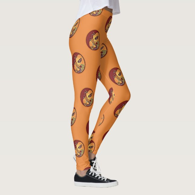 Leggings Botón de paisaje - Kokopelli Luna Pluma 1 (Derecha)