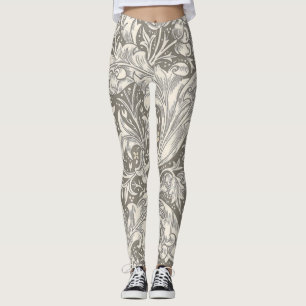 Leggings Botón de soltero de damasco antiguo de William Mor