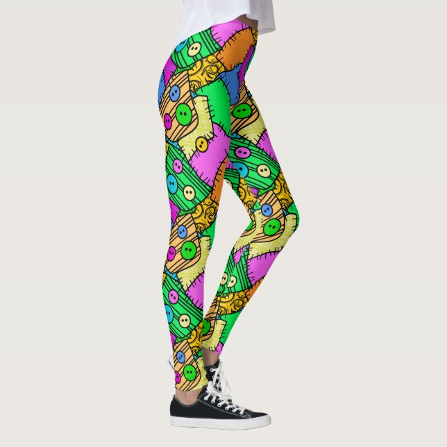 Leggings Botones y puntos de Halloween (Derecha)