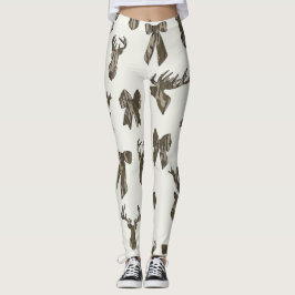 Leggings Bottom Lands Camo Coquette Bow for Women Deer Hunt