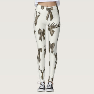 Leggings Bottom Lands Camo Coquette Bow for Women Deer Hunt