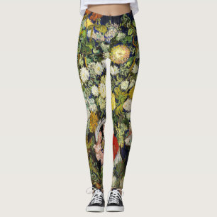 Leggings Bouquet de flores en una bolsa de Vincent Van Gogh