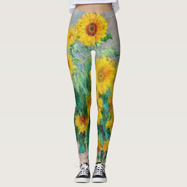 Leggings Bouquet de los girasoles Claude Monet (Anverso)