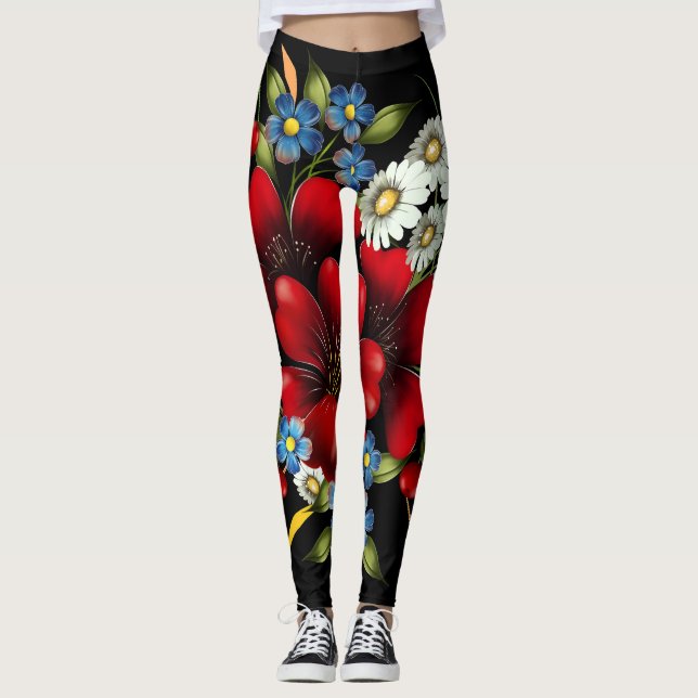 Leggings Bouquet floral vintage (Anverso)