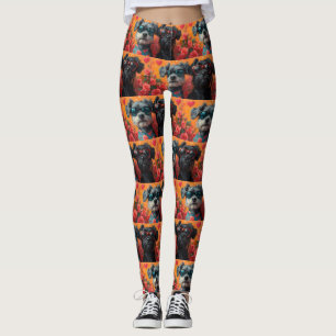 Leggings Bouviers des Flandres Corazones Rosas Día de San V