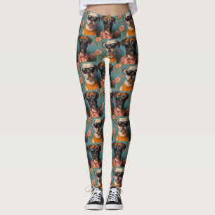 Leggings Boxeador Con Corazón Rosas Día de San Valentín