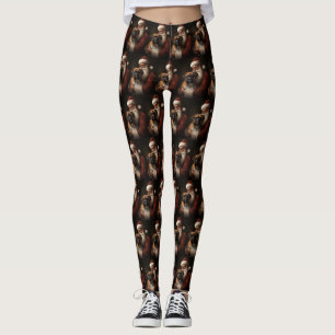 Leggings Boxeador con Navidades festivos de Santa Claus