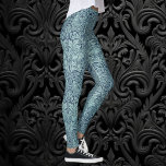 Leggings Brer Rabbit por William Morris Blue Textile Patter<br><div class="desc">Brer Rabbit (Conejo Hermano) (1882) de William Morris es un patrón textil victoriano de arte fino pre-Raphaelite en tonos azules. Un diseño floral de Semana Santa con flores de jardín de primavera,  un hermoso follaje de acanthus,  plantas,  pájaros y conejitos.</div>