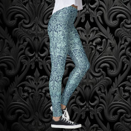 Leggings Brer Rabbit por William Morris Blue Textile Patter