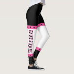 Leggings Bride Disco Cowgirl Bachelorette Party<br><div class="desc">Asegúrate de que todos sepan quién es la novia en tu fiesta de soltera con temática de vaquera en la discoteca con estas leggings. Tienen un esquema de color rosa, negro y blanco con la palabra BRIDE corriendo por el lado de cualquiera de las piernas con divertidas letras de piel...</div>