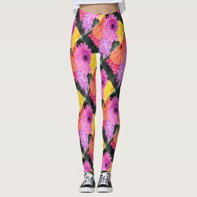 LEGGINGS BRIGHT GERBERS | LEGADOS FLORALES (Anverso)